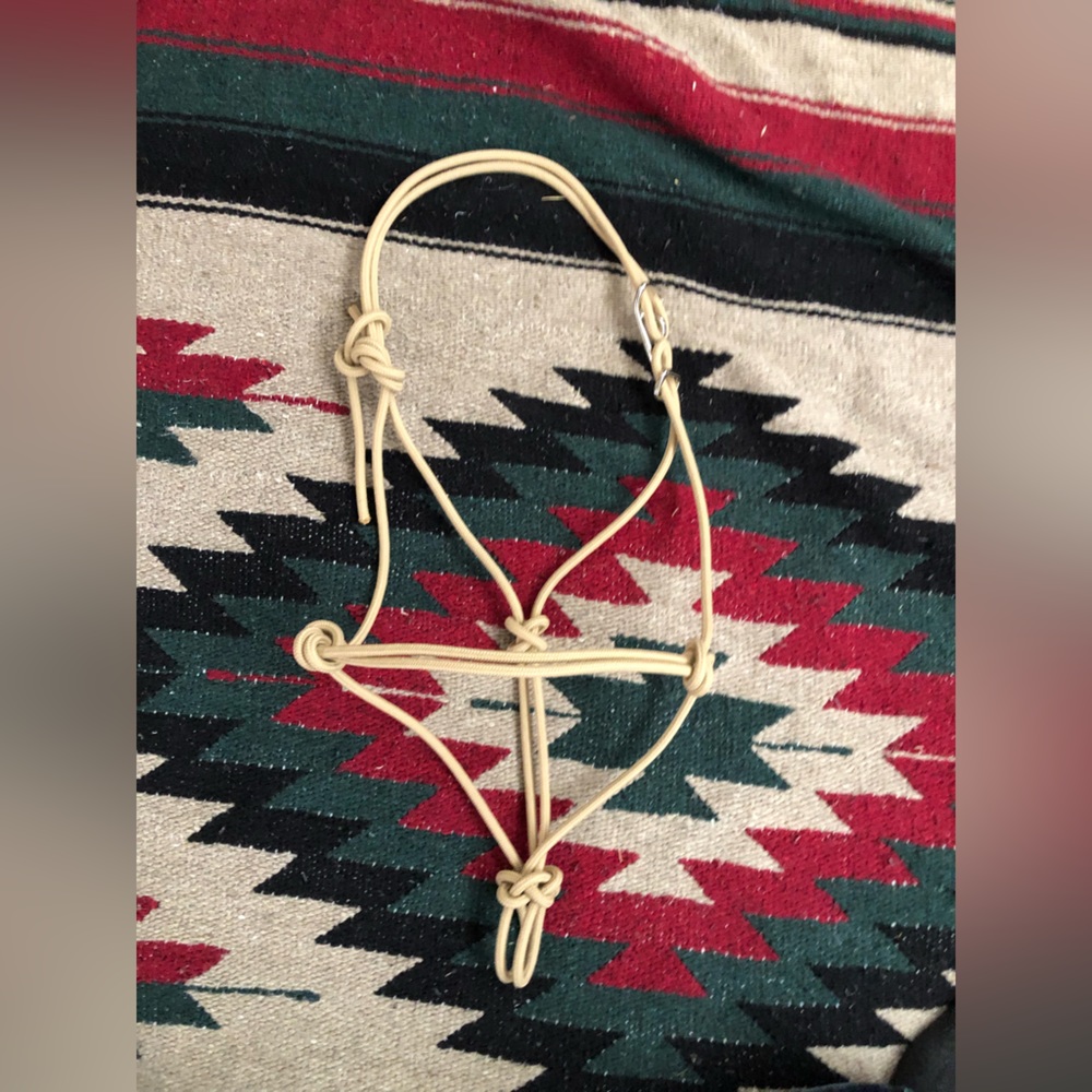 Tan Easy Hook Rope Halter New